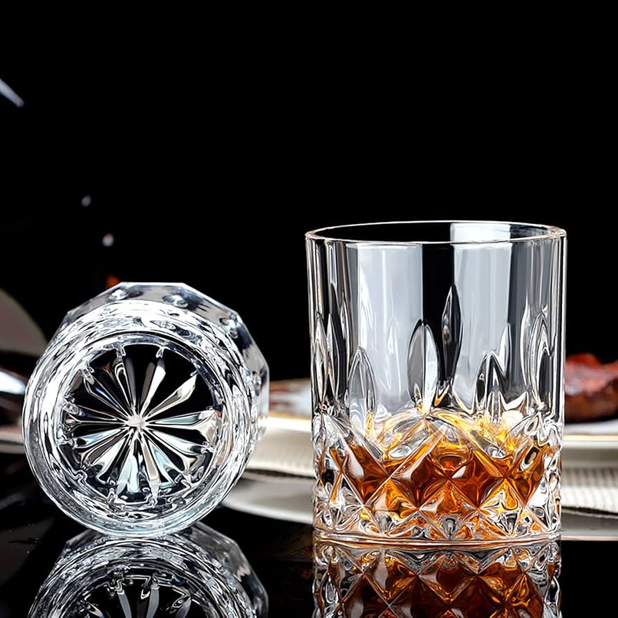 水晶玻璃杯 Amazon.com: Claplante 玻璃杯,12 件水晶玻璃杯,混合玻璃器皿組